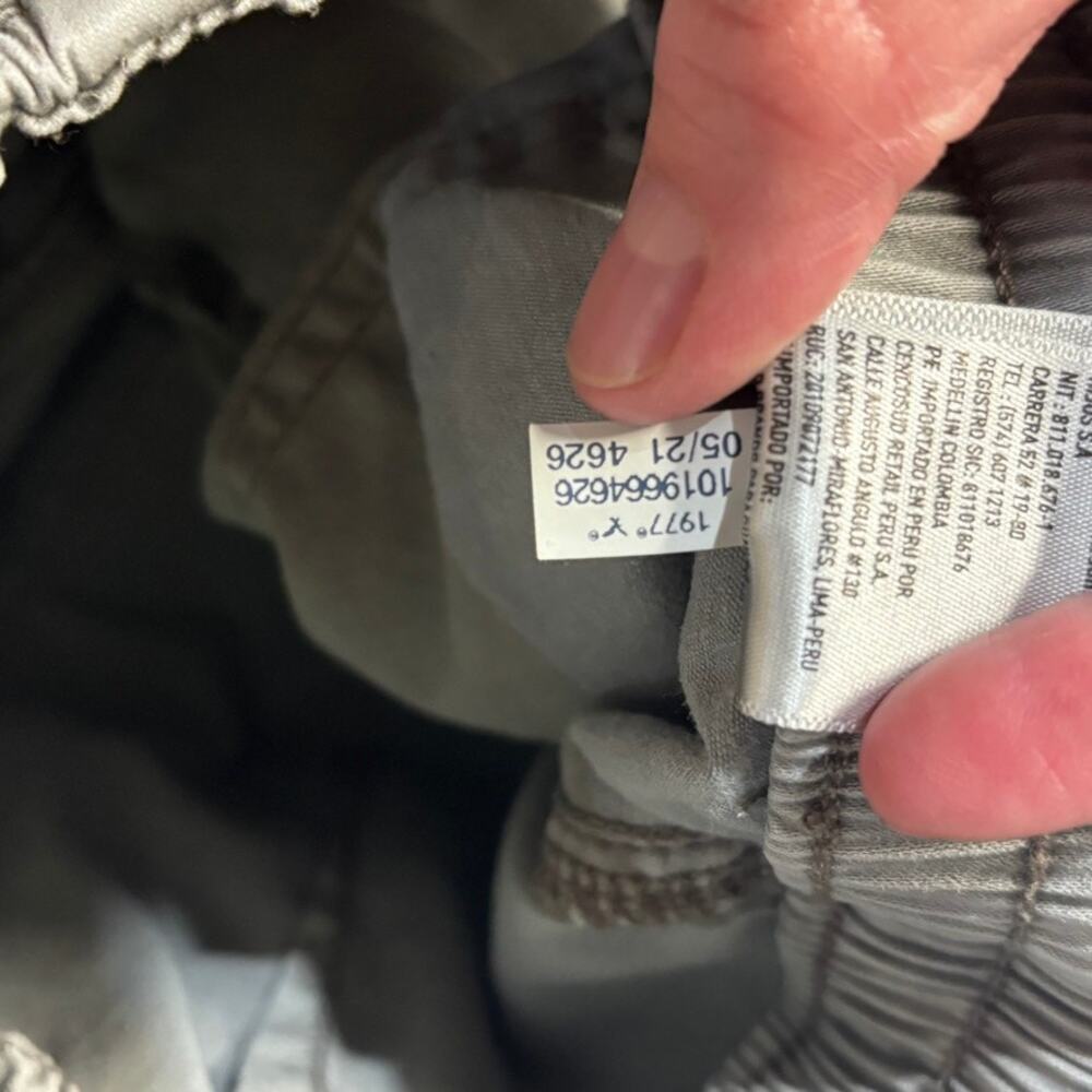 American Eagle Women's Size 6 Gray Green Stretch Utility Jogger Pants Drawstring - Picture 10 of 10